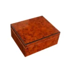 Ξύλινος Υγραντήρας / Humidor Πούρων Καφέ ΣΕΤ με Πουροθήκη και Σταχτοδοχείο (0160-H-SET)