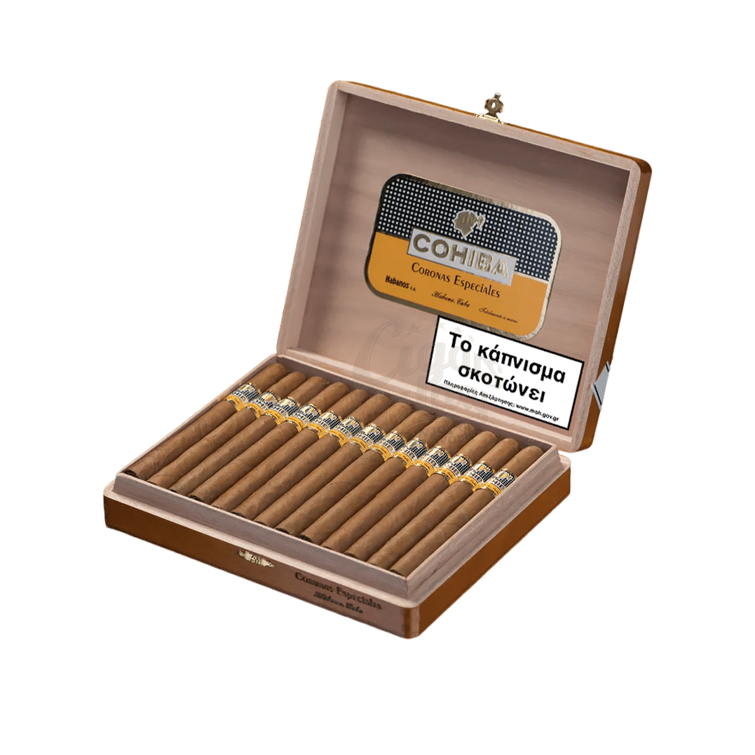 πούρα σε ξύλινο καφέ κουτί πούρων, COHIBA LINEA CLASSICA - Coronas Especiales πούρο