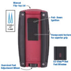 xikar αναπτήρας πούρου αντιανεμικός