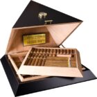 adorini υγραντήρας πούρων μαύρος πυραμίδα