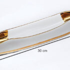 τασάκι για δύο πούρα μακρόστενο λευκό