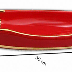 τασάκι για δύο πούρα μακρόστενο κόκκινο