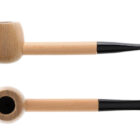 ξύλινη πίπα καπνού καφέ