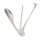 bronica εργαλείο πίπας μεταλλικό ασημί