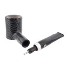 ξύλινη μαύρη πίπα καπνού chacom