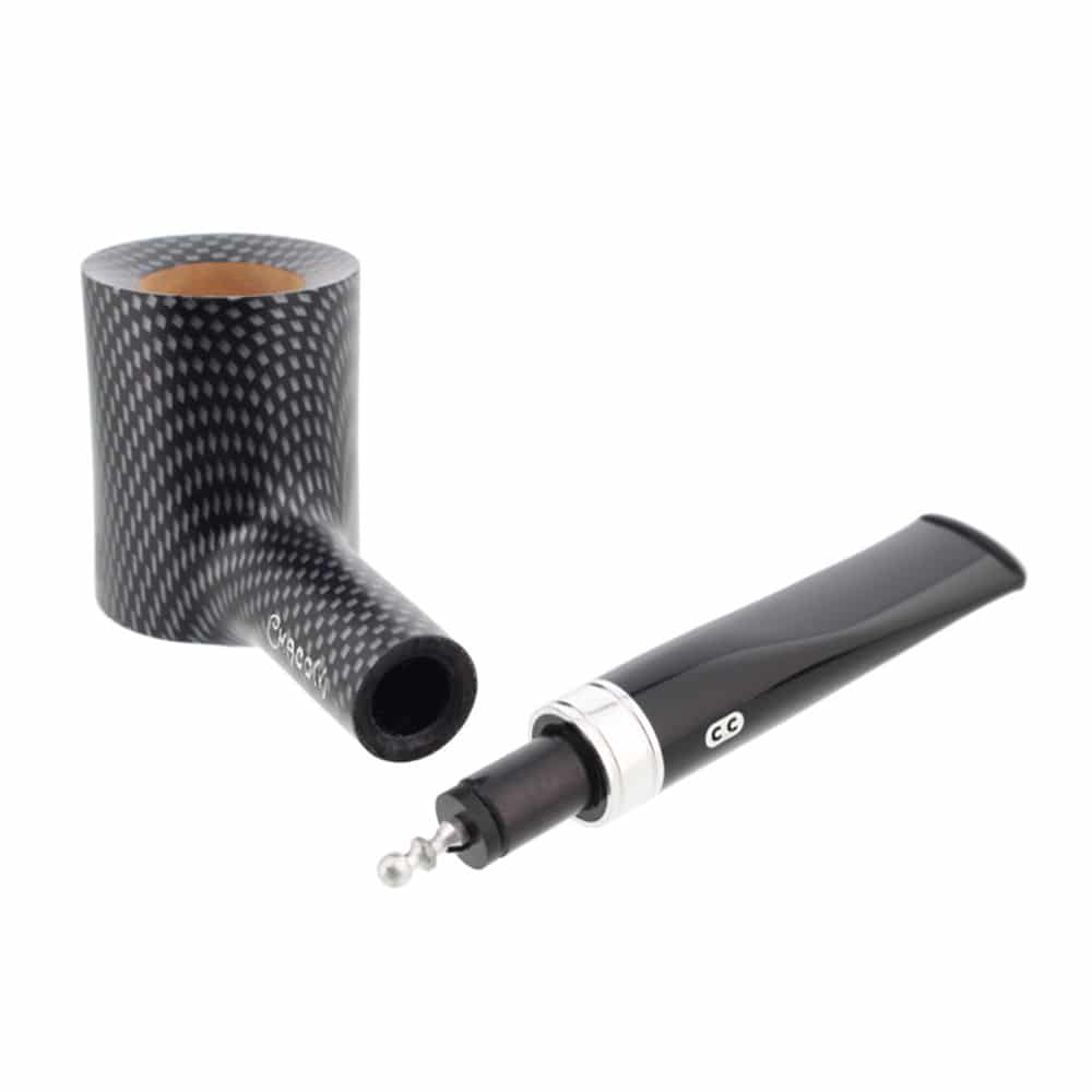 ξύλινη μαύρη πίπα καπνού chacom