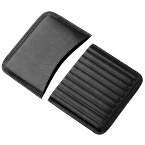 μαύρη δερμάτινη θήκη για πουράκια cigarillos