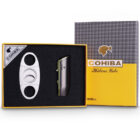 cohiba σετ αναπτήρα αντιανεμικού και πουροκόφτη γκιλοτίνα