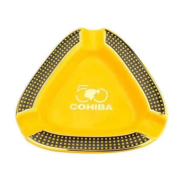 cohiba τασάκι για 3 πούρα κίτρινο