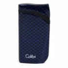 Falcon αναπτήρας jet carbon fiber blue, αντιανεμικός, επαναγεμιζόμενος, βουτανίου, μπλε χρώμα, σχέδιο κάρμπον
