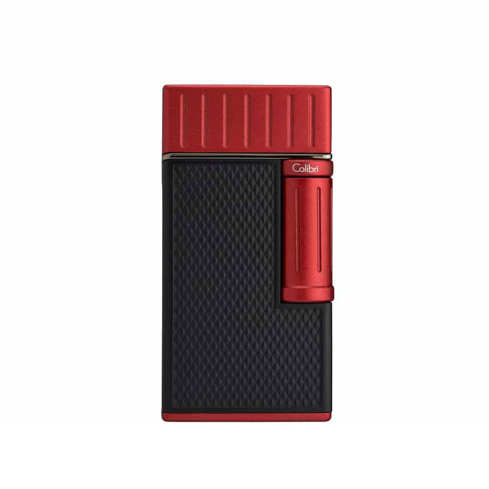 colibri_julius_red COLIBRI - Julius Αναπτήρας Διπλής Φλόγας Κόκκινο-Μαύρο (LI221C)