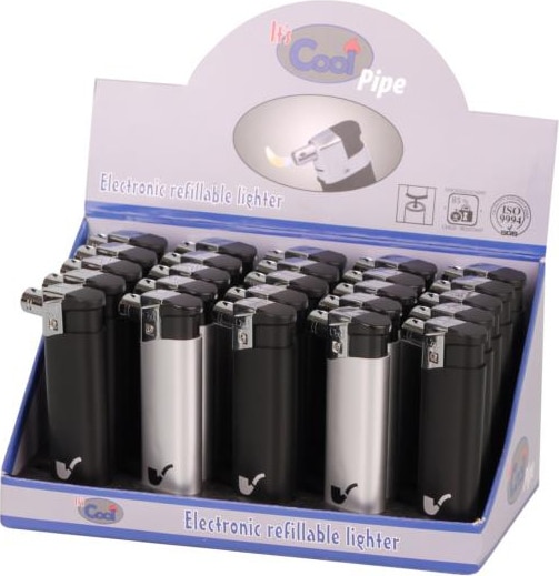 cool αναπτήρας πίπας σε γκρι και μαύρο