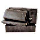 πουροθήκη μαύρη δερμάτινη για 2 πούρα