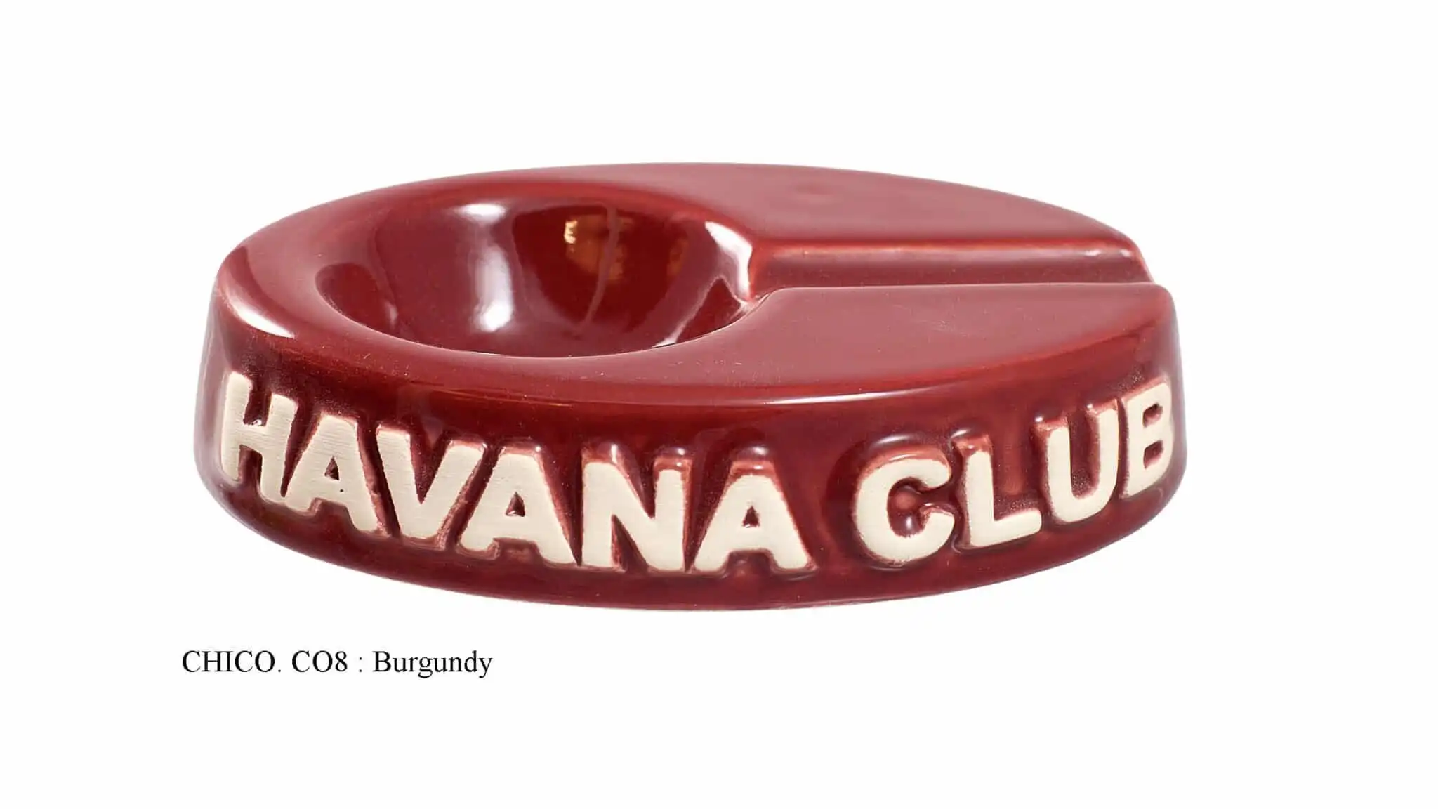 τασάκι κεραμικό για 1 πούρο havana club κόκκινο