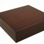 ξύλινος καφέ υγραντήρας πούρου