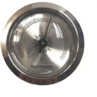 μεταλλικός ασημί αναλογικό υγρόμετρο