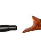 ξύλινη καφέ πίπα καπνού jolly roger