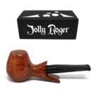 ξύλινη καφέ πίπα καπνού jolly roger