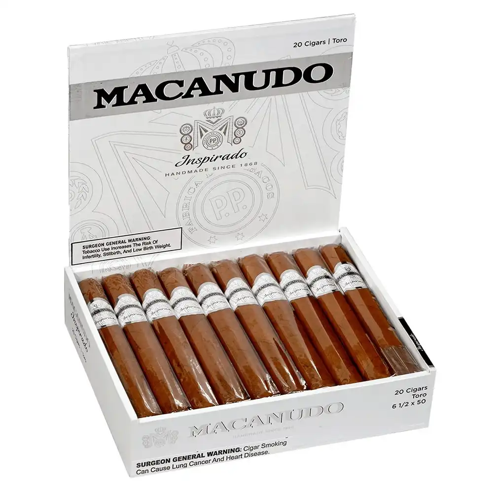 MACANUDO - Inspirado White Toro πούρο, λευκό κουτί πούρων