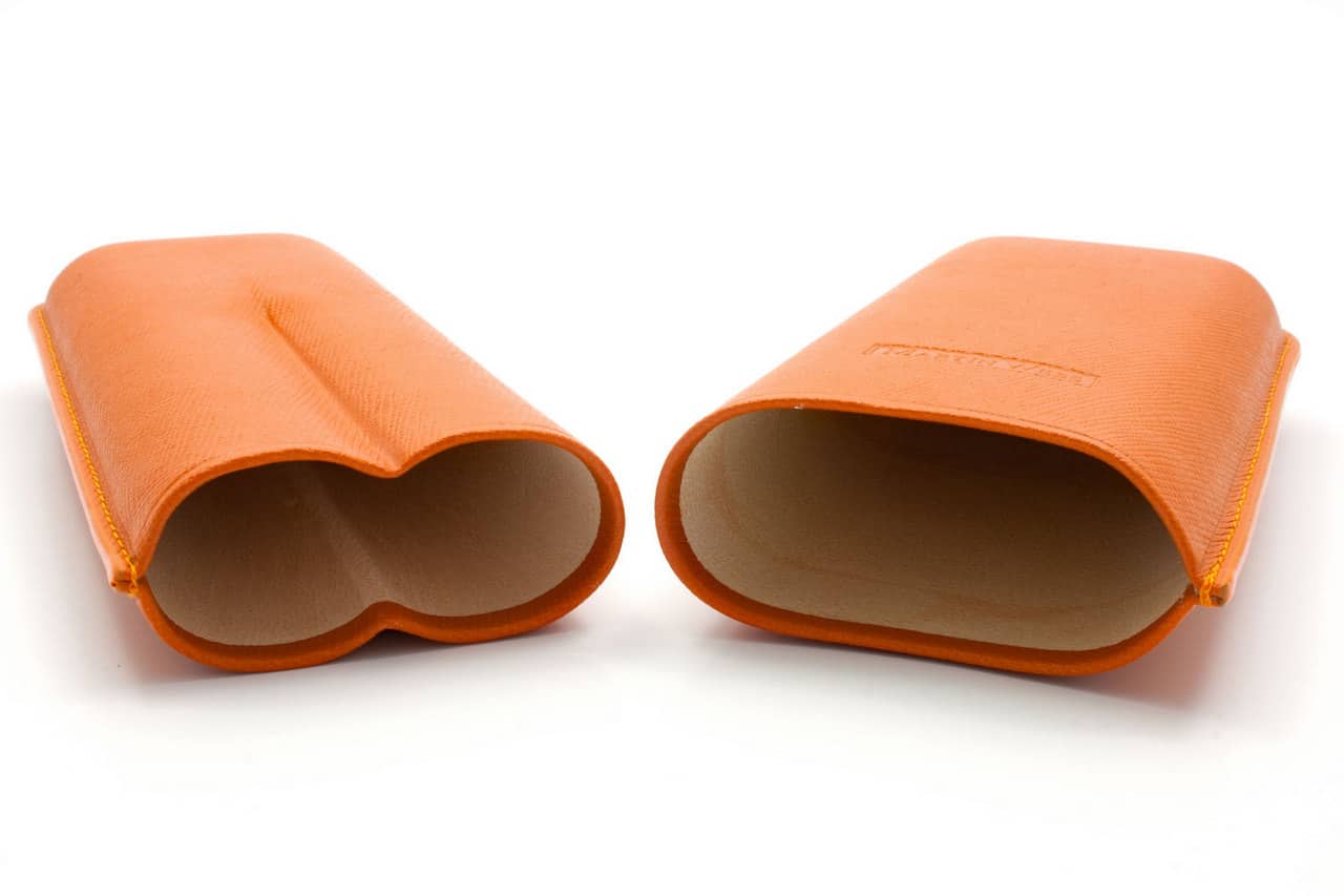 martin wess δερμάτινη πουροθήκη πορτοκαλί