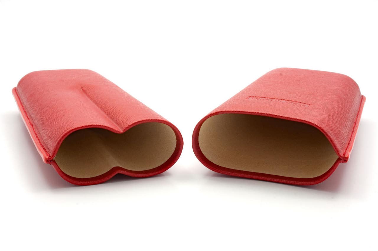 δερμάτινη κόκκινη πουροθήκη martin wess