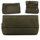 πράσινη δερμάτινη θήκη για πίπα