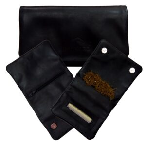 θήκη καπνού mestango, δερμάτινη μαύρη