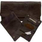 MESTANGO - Floral Δερμάτινη Θήκη Καπνού Στριφτού (Καφέ) (2006)