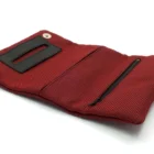 Dots Θήκη Καπνού Στριφτού Cordura σε Κόκκινο Χρώμα (1011-1) πλεκτή υφασμάτινη με φερμουάρ