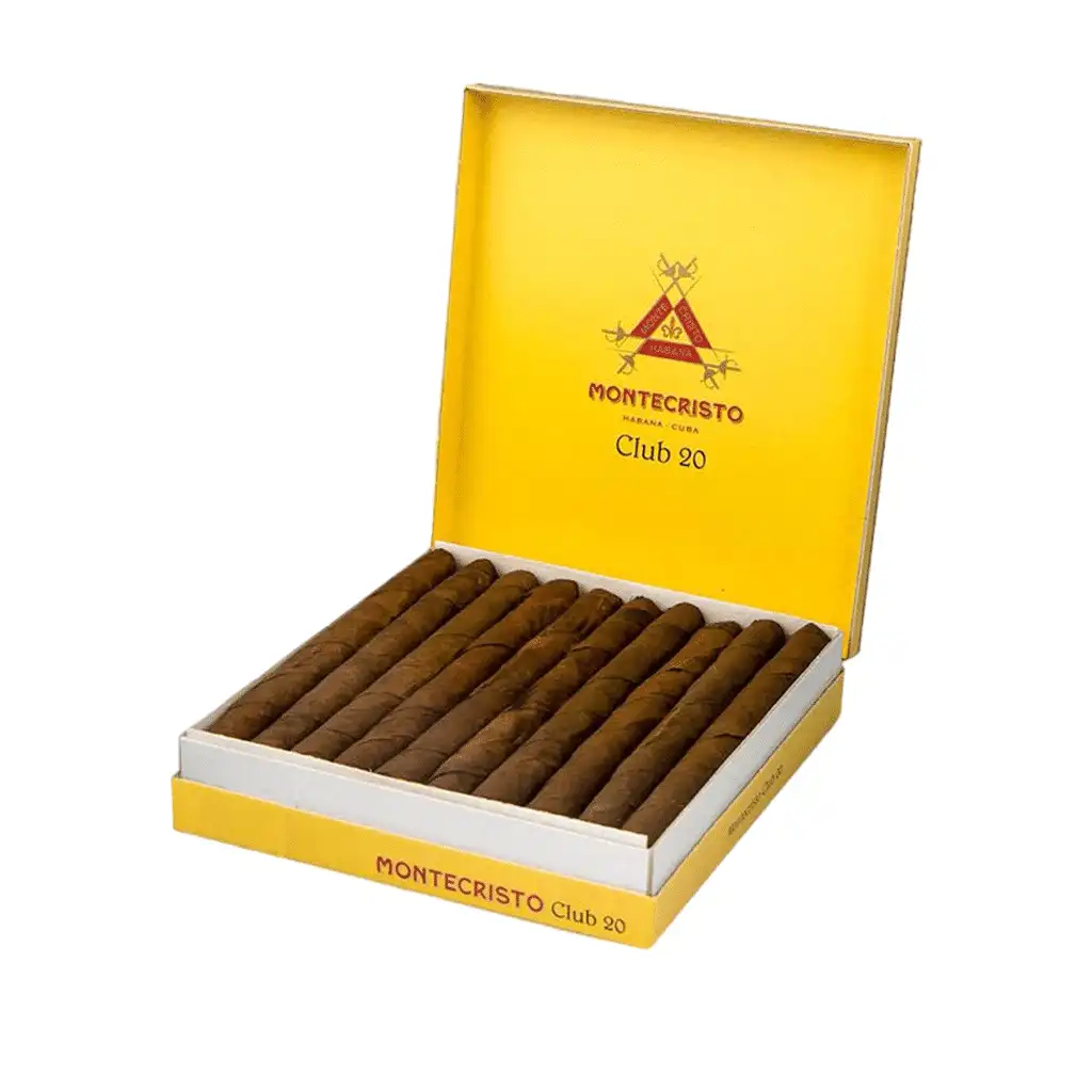 MONTECRISTO - Club 20's, πουράκια κουβανέζικα σε κίτρινο κουτί