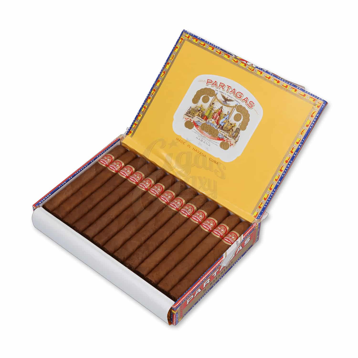 πούρα σε ξύλινο καφέ κουτί πούρων, PARTAGAS - Habaneros πούρο