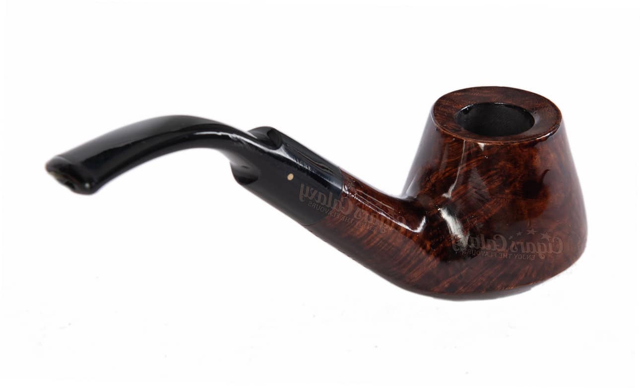 ξύλινη καφέ πίπα καπνού pipex