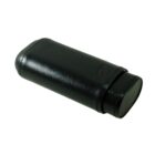 μαύρη δερμάτινη πουροθήκη για 3 ρομπούστο