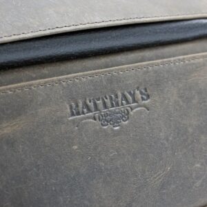 Peat Pipe Bag 2 δερμάτινη θήκη πίπας καπνού, με φερμουάρ, καφέ χρώμα