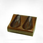 roel ξύλινη βάση για 2 πίπες καπνού