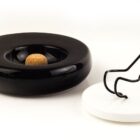 βάση πίπας μαζί με σταχτοδοχείο πίπας, Savinelli μαύρο κεραμικό