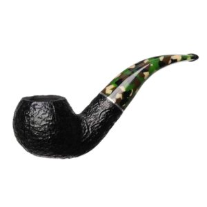 SAVINELLI – Camouflage 642 Rusticated Black Tobacco Pipe