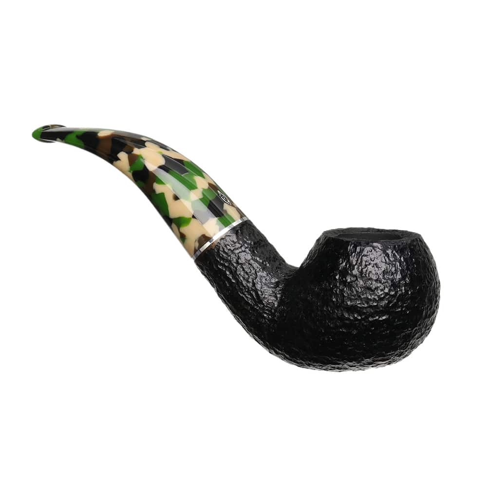 SAVINELLI – Camouflage 642 Rusticated Black Tobacco Pipe