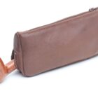 καφέ δερμάτινη θήκη πίπας savinelli nero