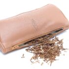 καφέ δερμάτινη θήκη πίπας savinelli nero