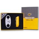 cohiba σετ αναπτήρα αντιανεμικού και πουροκόφτη γκιλοτίνα