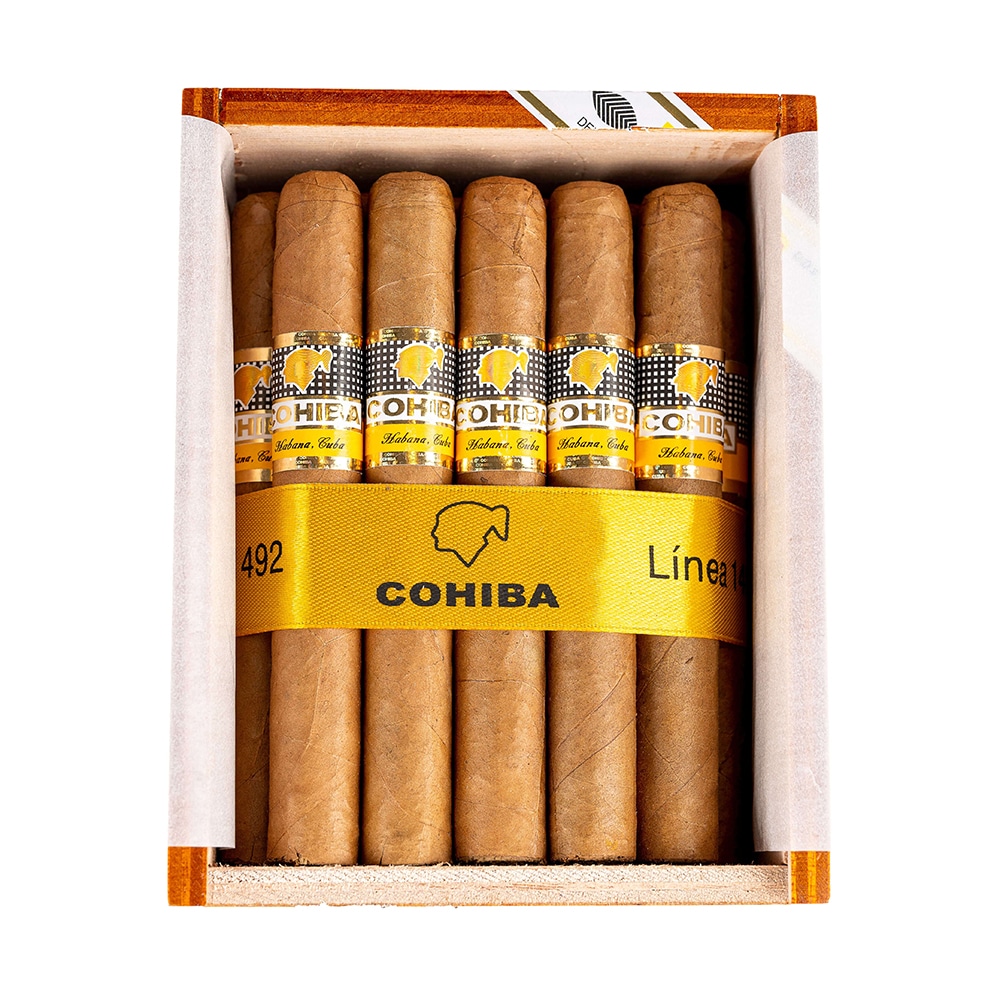 LINEA 1492 Siglo II πούρο της Cohiba, Κουβανέζικο, μέσα σε ξύλινο καφέ κουτί για πούρα