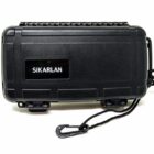 sikarlan υγραντήρας πούρων ταξιδιού με χερούλια, μαύρος