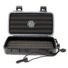 sikarlan υγραντήρας πούρων ταξιδιού με χερούλια, μαύρος