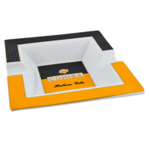 τασάκι κίτρινο-μαύρο-άσπρο cohiba