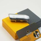 αναπτήρας αντιανεμικός ασημί με το σήμα της Cohiba