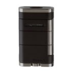 Allume Double Jet Flame Αναπτήρας αντιανεμικός επαναγεμιζόμενος βουτανίου σε μαύρο ματ χρώμα
