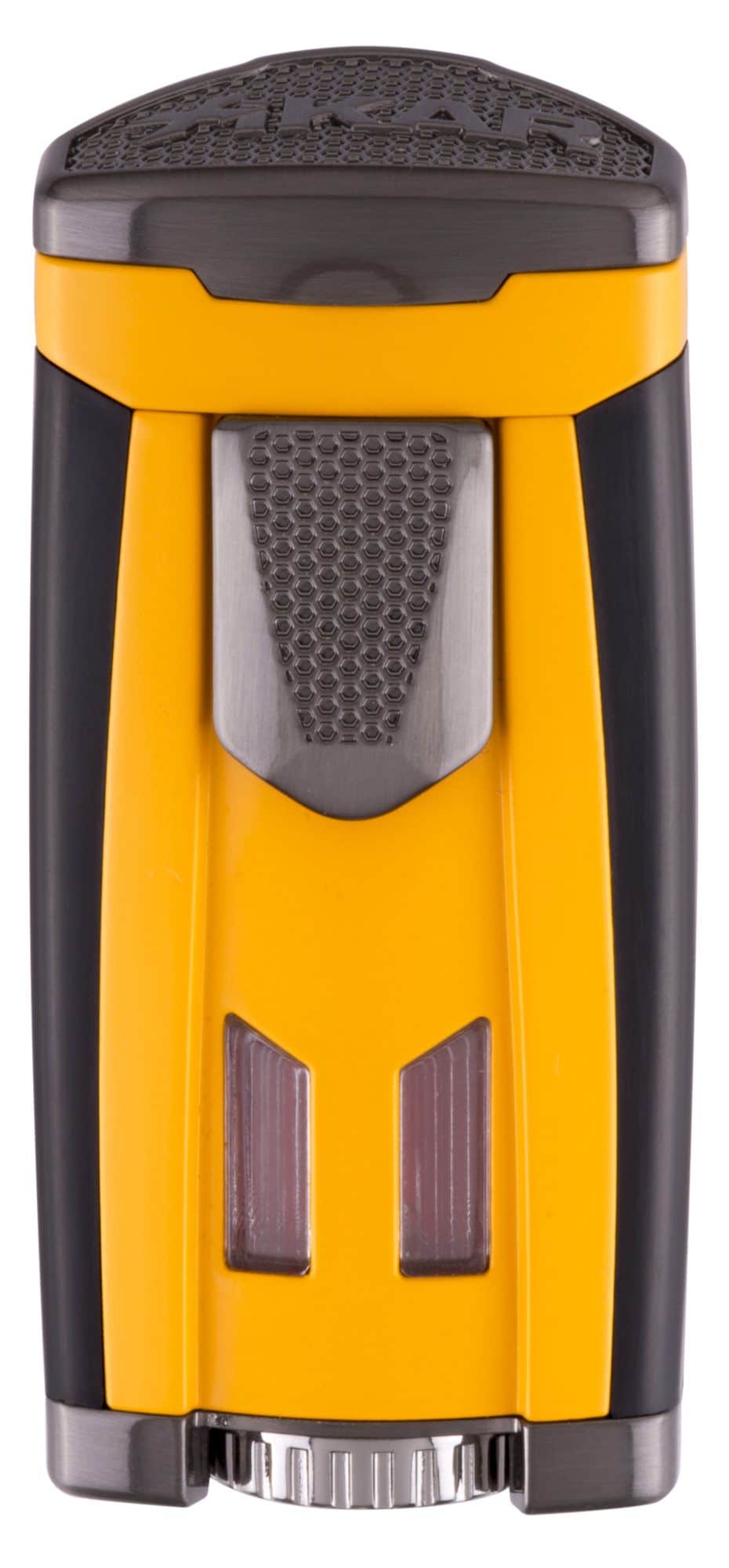 xikar_573yl_hp3_lighter_yellow.jpg xikar αναπτήρας πούρου αντιανεμικός μαύρος-κίτρινος