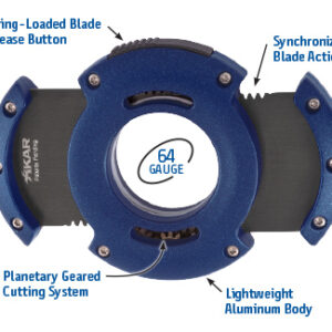 πουροκόπτης στρογγυλός xikar, μπλε