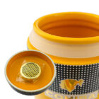 κεραμικό βάζο κίτρινο-μαύρο με σήμα cohiba siglo vi